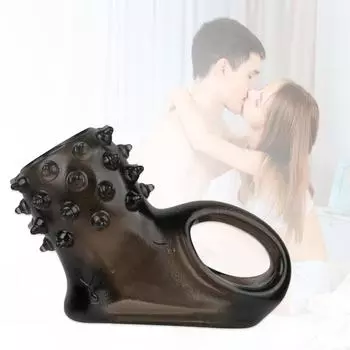 Носимый рукав для члена для спермы, приятная для кожи многоразовая секс-игрушка, продлевающая время секса, рукав для увеличения пениса для пары A