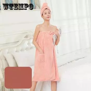 Носимый топ-труба, женское большое банное полотенце, обернутое полотенцем, домашний хлопок, мягкий впитывающий материал, без ворса, юбка для ванны, милая юбка для купания, Ins Wind