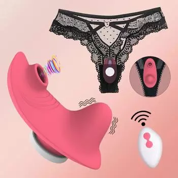 Носимый вибратор с дистанционным управлением, фаллоимитатор, сексуальный вибратор для сосания клитора, женский клитор, машина для сосания, секс-игрушки, инструменты для женских трусиков