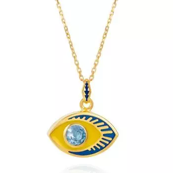Носить персонализированный Носить эмалированный глазированный Devil S Eye ожерелье персонализированный уличный ожерелье