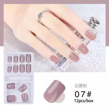 Носите накладные ногти для дизайна ногтей Готовый продукт для ногтей с бриллиантом без клея