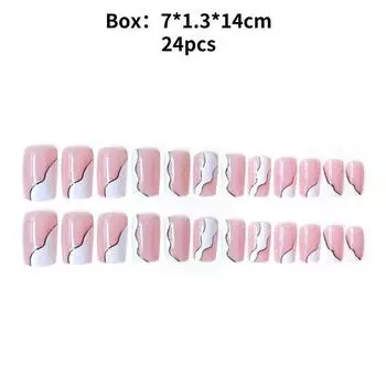 Носите накладные ногти ручной работы, модные, повседневные, простые, изысканные, классического стиля.