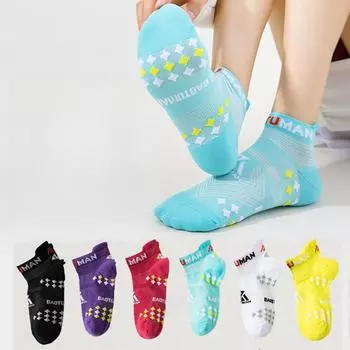 Носки антибактериальные 7А класса для детей и мужчин, короткие носки, спортивные носки, сушка, низкий вырез, бег, марафон, дышащие и впитывающие пот чёрный