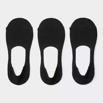 Носки-чехолы GU by Uniqlo 3PB с противоскользящим покрытием 09 BLACK/ONE SIZE