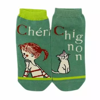 носки Cheri1 [Шинзи Като] Женские (22-24см) зелёный