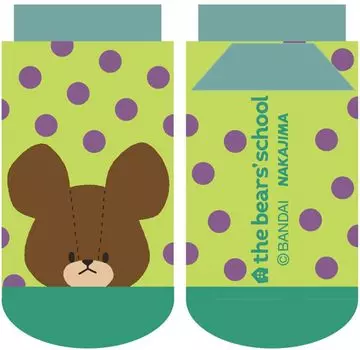 Носки детские детские Nakajima Corporation Bear School Retro в горошек 194022-24 размер: 13-18 см
