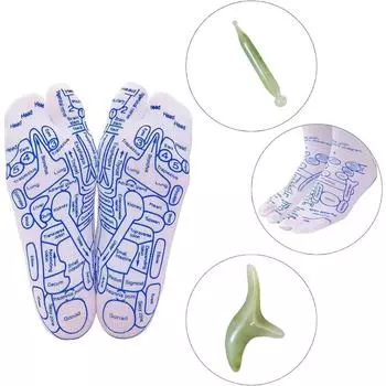 Носки для акупрессуры и рефлексотерапии с массажным инструментом для триггерных точек, носки для рефлексотерапии стоп для женщин и мужчин, инструменты для снятия боли в стопах в домашних условиях Woman-Small