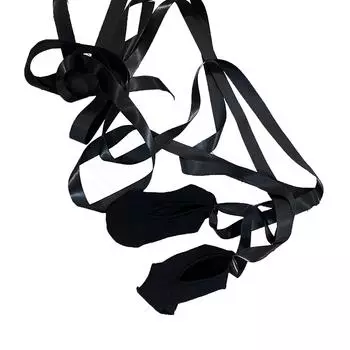 Носки для балетных танцев для йоги, танцевальные носки для барре с атласным ремешком для девочек и женщин, танцевальный стиль для балета, платье чёрный