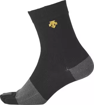 Носки для бейсбола DESCENTE, короткие носки с 5 пальцами, черные, мужские, C-8702B чёрный