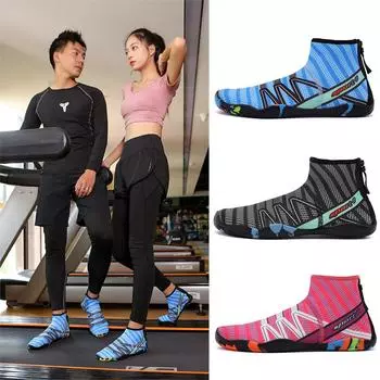 Носки для дайвинга, унисекс, водная обувь, высокие сандалии для плавания босиком, уличная пляжная обувь цвета морской волны, быстросохнущие дренажные болотные кроссовки для йоги, рыбалки, серфинга 35 серый