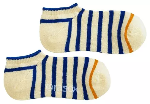 Носки для кроссовок с хлопковой окантовкой, носки для кроссовок, натуральные x синие S [Lasox]