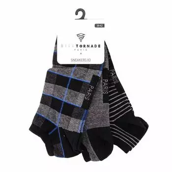 Носки для кроссовок x3 fant h t39-46 11095 Man BILL TORNADE 39/42 чёрный