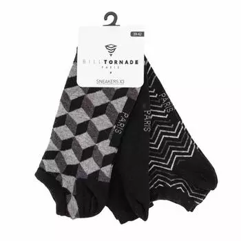 Носки для кроссовок x3 fant h t39-46 11095 Man BILL TORNADE 39/42 чёрный