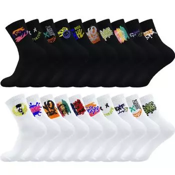 Носки для мальчиков среднего размера для подростков, студентов, дезодорирующие, дышащие, носки для бега, впитывающие пот, баскетбольные носки Average size