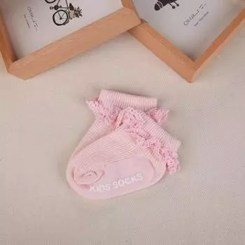 Носки для маленьких девочек, носки-тапочки с цветочным принтом, аксессуары для новорожденных, нескользящие, однотонные, детская одежда для малышей, вещи для младенцев, детские, принцесса, милые 0 to 2 Year