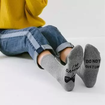 Носки для мужчин с вином, если вы можете прочитать эту надпись, стиль осень-весна-зима Хэллоуин Рождество носок Новый год подарок Прямая поставка