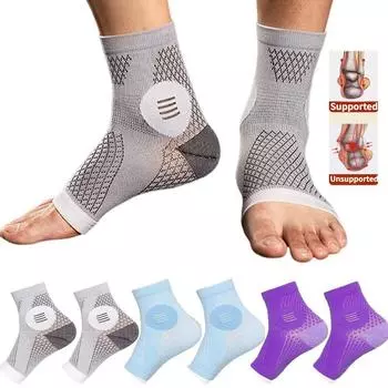 Компрессионные носки Улучшенные Нескользящие Впитывающие Пот Эластичные S чёрный