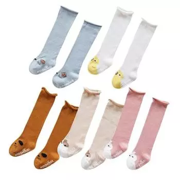 Носки для новорожденных с круглыми животными Mom s Care, комплект из 5 предметов Y054BSTO536, корейские товары для детей