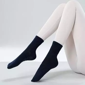 Носки для пилатеса Гольфы Носки для йоги Нескользящие Профессиональные Женские Носки для фитнес-зала для помещений Взрослые Нескользящие носки для йоги Tibetan Blue