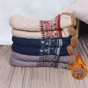 Носки для пола Осень-зима Домашние теплые женские и мужские носки Зимние носки Носки для сна Носки для ковра Тапочки Носки для йоги 46-48 белый