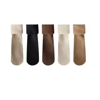 Носки для снега Женские осенние и зимние носки средней длины с шерстяным утолщением Теплые чулки носки для снега носки для снега для шин носки для снега для шин носки для снега One size чёрный