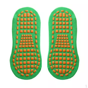 Носки для танцев на батуте с силиконовой ручкой Blue