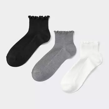 Носки до щиколотки GU by Uniqlo Mellow 3P