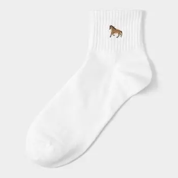 Носки до щиколотки GU by Uniqlo с вышивкой