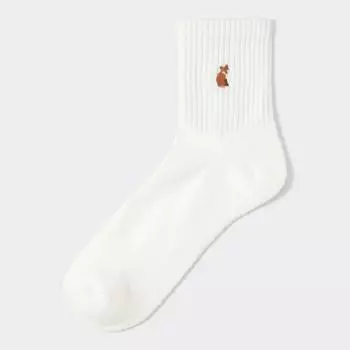 Носки до щиколотки GU by Uniqlo Style с вышивкой
