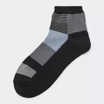 Носки до щиколотки GU by Uniqlo в стиле пэчворк