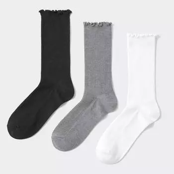 Носки GU by Uniqlo Mellow Crew 3P