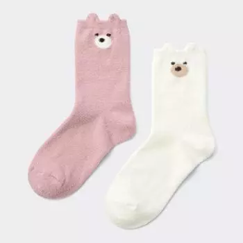 Носки Gu By Uniqlo Room 2p Bear 80 MULTIPATTERN1/ONE SIZE