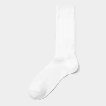 Носки GU by Uniqlo стандартного цвета в рубчик