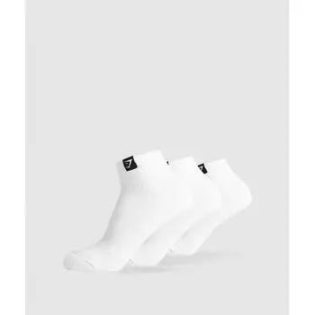 Носки GYMSHARK с ткаными вкладками, 3 шт., белые I2A7F WBBM S