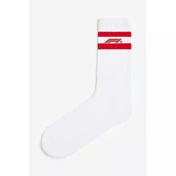 Носки HM Design белые Формула 1