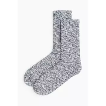 Носки HM Rib Knit, синие, меланж 3739