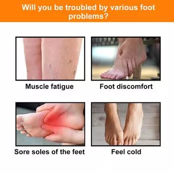 Носки HOUKEA Tourmaline Ionic Body Health Socks Носки для массажа ног Носки для ухода за ногами Устранение запаха Уменьшение чёрный