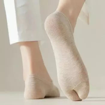 Носки из хлопка в японском стиле с двумя пальцами, носки-сабо унисекс, носки из полиэстера с разделением пальцев, носки-кимоно сандалии с разделением пальцев