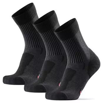 Носки из мериносовой шерсти Light Crew Socks Mountain 1 пара, набор 3 [DANISH ENDURANCE] [Антибактериальные, дышащие, нескользящие, резиновые, осень, зима, теплые, для улицы,