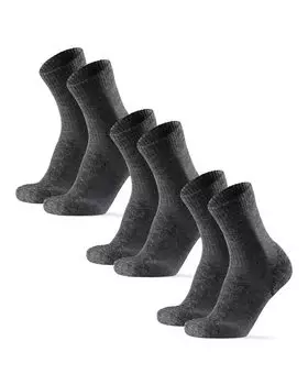 Носки из мериносовой шерсти Light Crew Socks Mountain 1 пара, комплект 3 [DANISH ENDURANCE] [Антибактериальные, дышащие, нескользящие, резиновые, летние, для активного отдыха, скалолазания, походов,