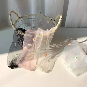 Носки Kawaii женские летние ультратонкие прозрачные свободные длинные носки с цветочной вышивкой JK Lolita Sweet Girls милые сетчатые кружевные носки EUR 35-39 серый