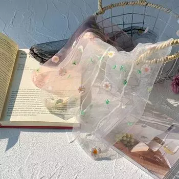 Носки Kawaii женские летние ультратонкие прозрачные свободные длинные носки с цветочной вышивкой JK Lolita Sweet Girls милые сетчатые кружевные носки EUR 35-39 серый