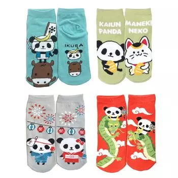 Носки Кроссовки Панда 4 пары CSW002 Женские (4A)