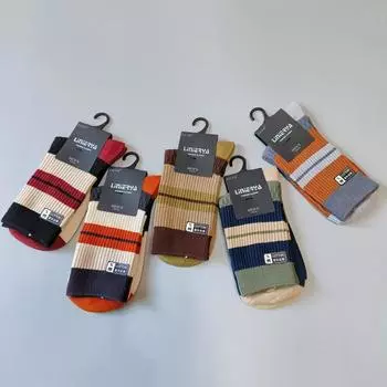 Носки мужские, цветные, двухслойные, средней толщины, утолщенные, термоноски из хлопка, трендовые, впитывающие пот мужские носки Zhuji average size