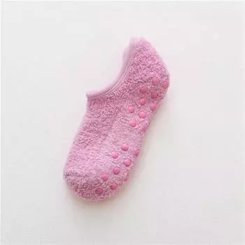 Носки на флисовой подкладке Толстые носки Домашний ковер для йоги Женская комната Танцевальные колготки Женская обувь Тапочки Носки Носки для раннего образования чёрный