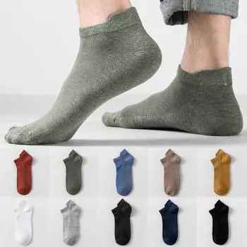 Носки, однотонные носки, нейлоновые эластичные носки, плоские носки, мужские носки One Size чёрный