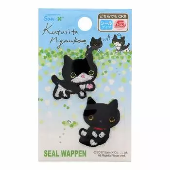 Носки Pioneer с нашивкой Cat Bonchan и Hachiware Nora Cat, черные PNY401-PNY14