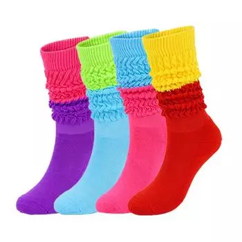 «Носки-пузырьки контрастных цветов в японском стиле для мужчин и женщин — осенне-зимние ворсистые и свободные носки» Loose Pack