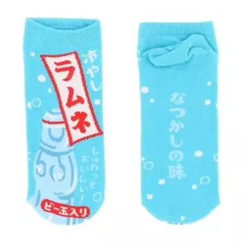Носки Ramune Pattern Made in Japan Sneaker Length Long Socks для женщин [Забавные носки] 22-25 см