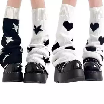 Носки Retro Hot Girl Pile Socks Wide Leg Socks Двусторонние носки One Size